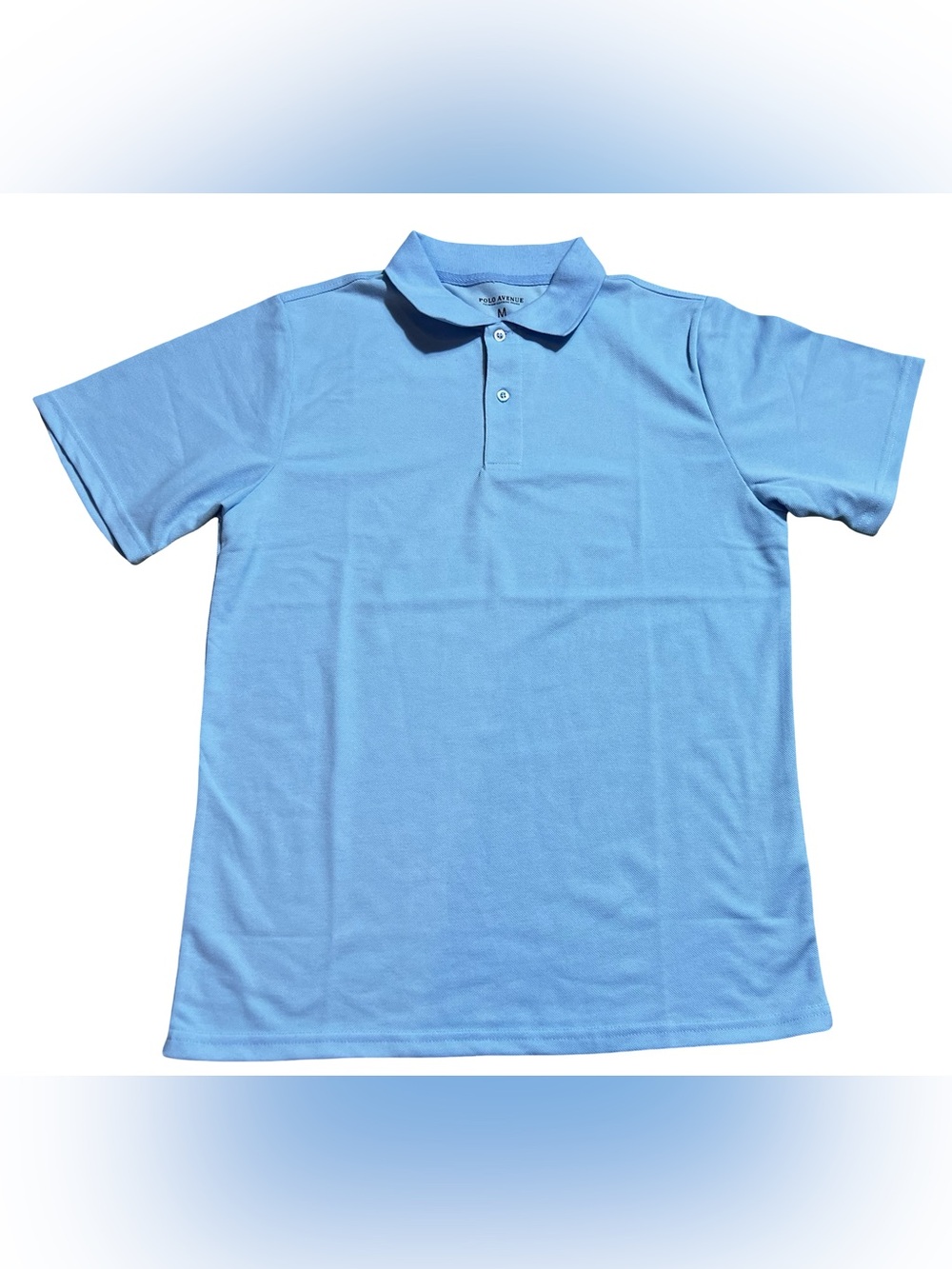 Polo Avenue Men’s Light Blue Polo‎ Shirt Size Medium NWT Cotton Blend